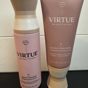 Virtue Smooth Shampoo and Conditioner Set - Pink and Tan